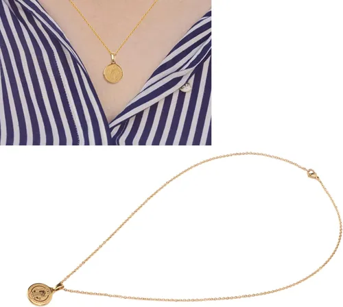 Miniatura 3 de Pssopp Collar de medalla de San Benito con colgante de acero inoxidable, collar protector religioso, por defecto