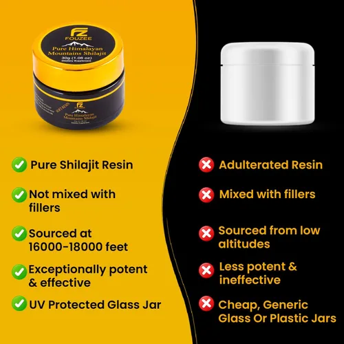Miniatura 6 de Shilajit puro del Himalaya, suplemento mineral traza para mujeres y hombres, resina Shilajit natural y auténtica en botella de vidrio ámbar, ácido