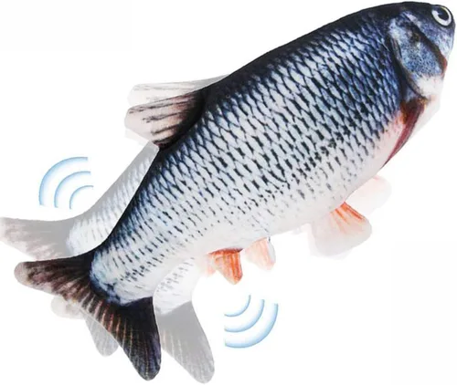 Miniatura 9 de Juguetes interactivos para gatos que flotan peces con hierba gatera, juguetes para gatos en movimiento para gatos de interior, paquete de 2, juguete
