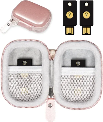 Funda de seguridad compatible con Yubico YubiKey 5Ci NFC, 5Ci, NFC, 5 Nano, 5 NFC y Yubico 5C NFC, OnlyKey FIDO2, FIDO, U2F, Thetis, bolsillo de Oro