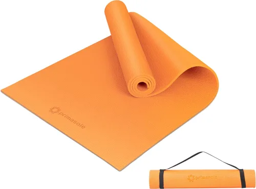 Miniatura 19 de Esterilla de yoga Primasole con correa de transporte para yoga, pilates, fitness y ejercicios en el suelo en casa y gimnasio, antideslizante, 9 gris
