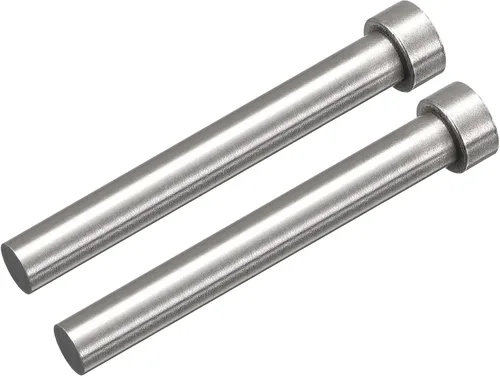 Miniatura 17 de uxcell Pasadores eyectores rectos, 0.256 in (1/4") Dia. Punzón de punta redonda de acero 65Mn 100mm (4") de largo para mantenimiento mecánico 2