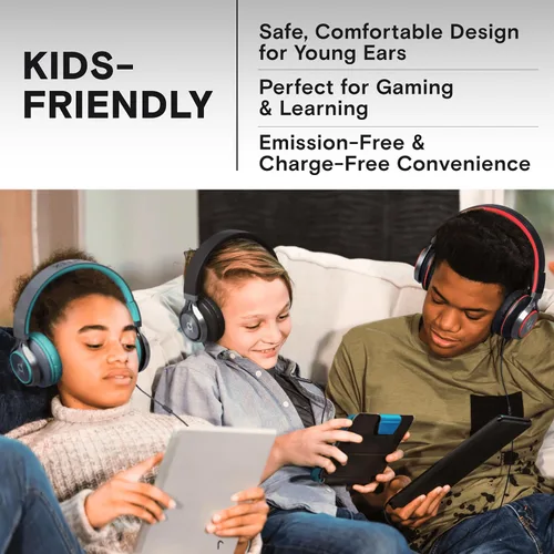 Miniatura 7 de Artix CL750 audífonos plegables con aislamiento de sonido, supraaurales, con cable, con micrófono y control de volumen, audífonos estéreo