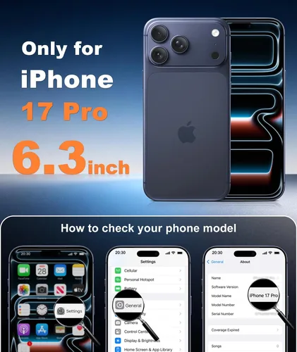 Miniatura 109 de FNTCASE Funda para iPhone 17 Pro: Fundas delgadas translúcidas de color azul claro compatibles con MagSafe, protección completa de la cámara