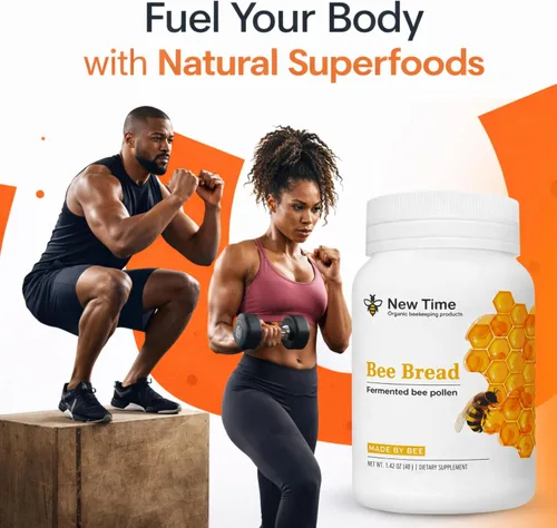 Miniatura 7 de Pan de abeja orgánico - Polen fermentado natural, multivitamínico para el crecimiento de los senos, superalimento para hombres, mujeres, proteínas