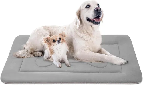 Miniatura 11 de Cama grande y acolchada de 36.0, 42.0 y 47.0 pulgadas para perro, lavable, con base antideslizante, cama para mascotas, camas para gatos, caseta
