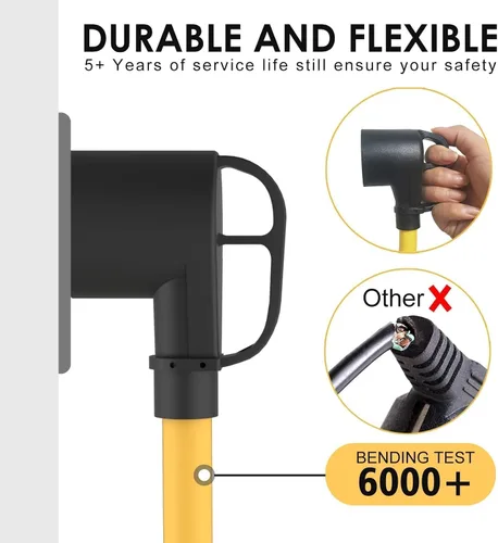 Miniatura 7 de Cable adaptador de caravana de 30 Amp a 15 Amp 110V, macho NEMA 5-15P a hembra TT-30R de alimentación eléctrica Dogbone con mango de agarre, listado