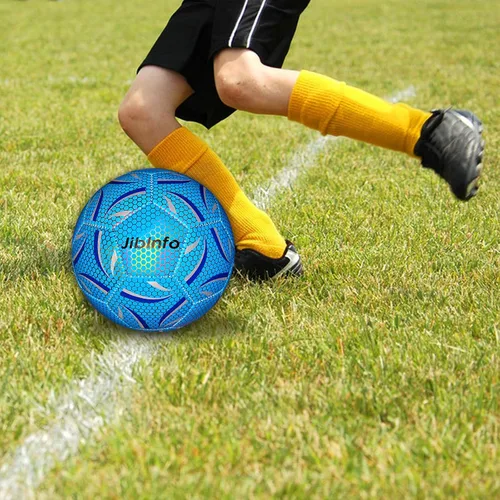 Miniatura 7 de Balón de fútbol iluminado tamaño 5, pelota de fútbol luminosa que brilla en la oscuridad, para juegos de día y noche y regalos de entrenamiento