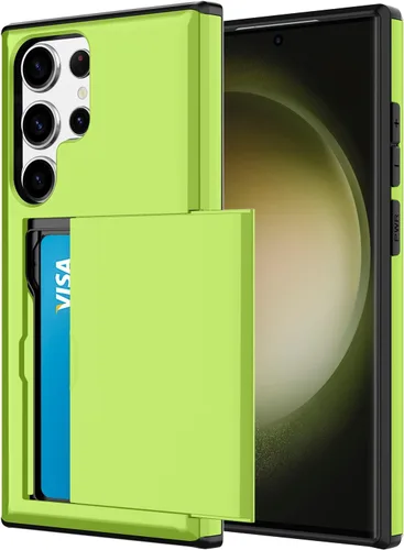 Miniatura 65 de Funda tipo cartera para Samsung Galaxy S22 Ultra con 4 ranuras para tarjetas de crédito a prueba de golpes, funda híbrida de protección reforzada