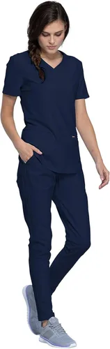 Miniatura 4 de Form Scrubs para mujer, cuello en V elástico de punto CK840