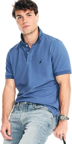 Miniatura 178 de Nautica playera polo clásica de mangas cortas, color sólido, para hombre