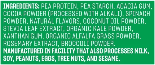 Miniatura 5 de Vega Protein and Greens Proteína en polvo, chocolate, 0.71 oz de proteína a base de plantas más verduras, vegano, sin OMG, proteína de guisante