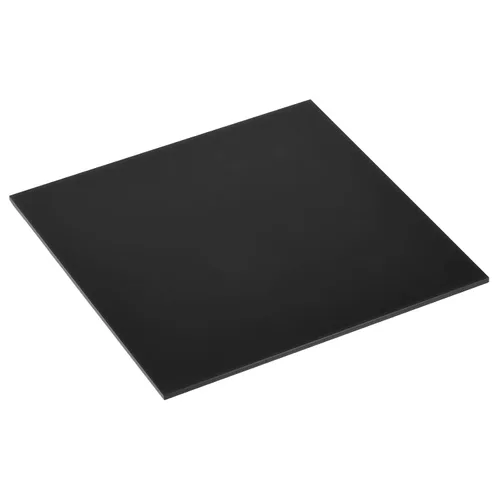 MECCANIXITY Hojas acrílicas de PMMA coloreadas no transparentes de 6 x 6 pulgadas, color negro para vidrio, bricolaje, pintura, manualidades