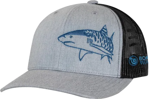 Miniatura 14 de Sombrero de camionero de buceo con tiburón: Snapback ajustable para hombre, para pesca, pesca submarina