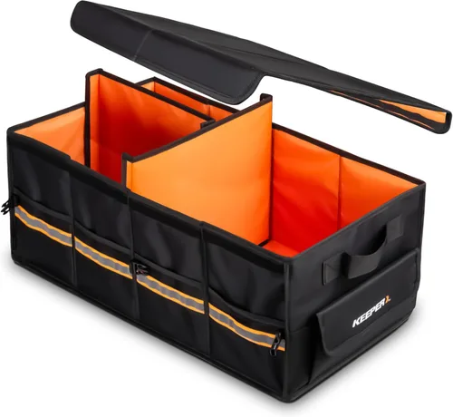 Miniatura 7 de KEEPER Organizador portátil para maletero, 19L, organizadores y almacenamiento de automóvil, parte inferior antideslizante, adecuado para SUV