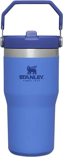 Miniatura 31 de Stanley IceFlow - Vaso con pajilla abatible con asa, de 20 onzas, tapa giratoria y popote abatible, botella de agua resistente a fugas, acero