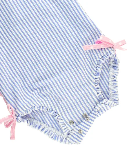 Miniatura 6 de RuffleButts - Traje de baño de manga larga, de una pieza, para bebéniñas, con protección solar UPF 50+