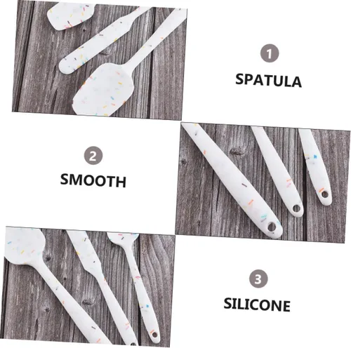 Miniatura 7 de ARTIBETTER Herramienta de silicona para hornear, espátulas resistentes al calor para cocina, raspar y mezclar, utensilios antiadherentes flexibles