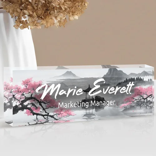 Placa de nombre personalizada para escritorio | Placa de nombre de escritorio personalizada | Regalos personalizados de agradecimiento para jefe y