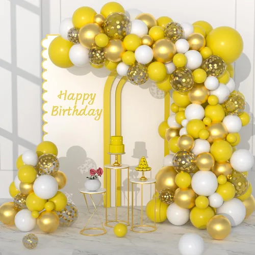 Miniatura 18 de Kit de arco de guirnalda de globos de color verde oscuro, negro y dorado, 122 globos de confeti negro verde oscuro metálico dorado para selva, Verde