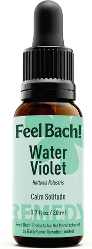 Miniatura 2 de Feel Bach! Flower Essence cuentagotas de agua, violeta, 0.7 fl oz, 0.7 fl oz
