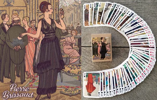 Miniatura 10 de Carteles Art Deco de moda (baraja de póquer 54 cartas todas diferentes) Vintage Fashion Belle Epoque Art Deco Carteles Artdecofashion