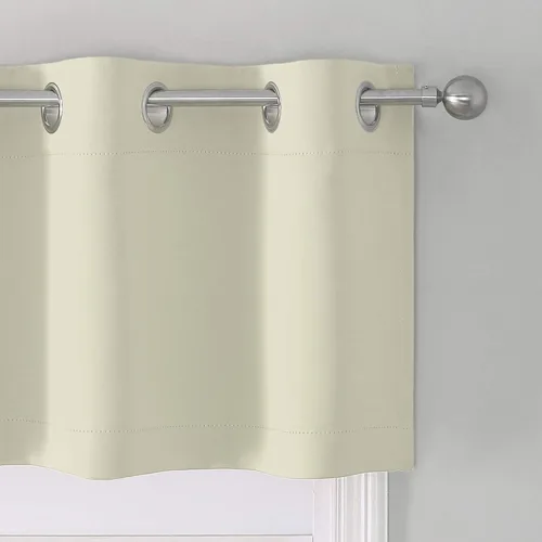 Miniatura 4 de SeeGlee Coffer - Cortina opaca con ojales en la parte superior, color marrón, cortinas con aislamiento térmico para cocina
