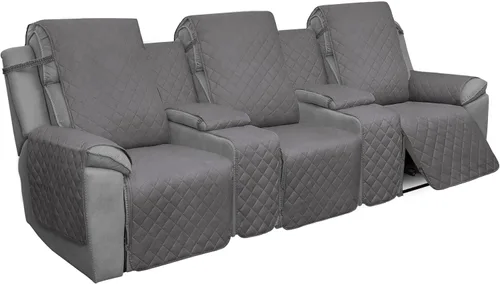 Miniatura 12 de Easy-Going - Funda reclinable con consola, funda de sofá reversible para sala de estar, funda de sofá dividida para cada asiento con correas