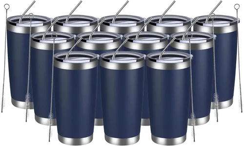 MEWAY - Vaso de 20 onzas para café Azul marino