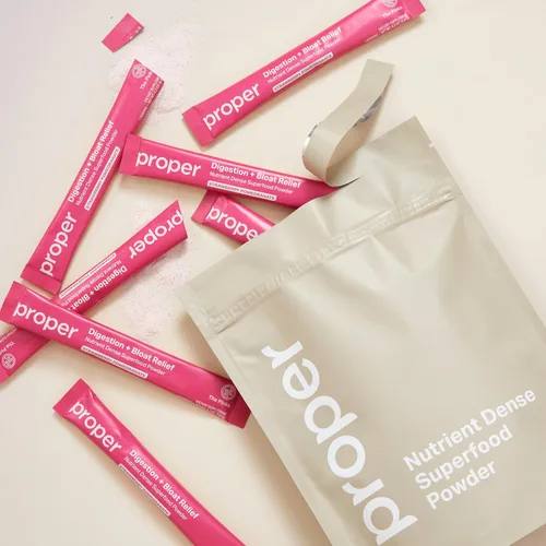 Miniatura 9 de Proper, The Pinks Digestión y Alivio de la Hinchazón. Mezcla de bebida con probióticos para la salud intestinal, prebióticos, raíz de remolacha