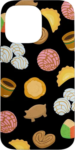 Miniatura 20 de Conchas Pan Dulce Pattern Black Phone Case Latina Gift Case Case for iPhone 17