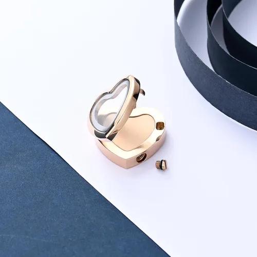 Miniatura 91 de constantlife Joyería de cremación para cenizas – Colgante de corazón conmemorativo collar de urna conmemorativa soporte para cenizas de acero