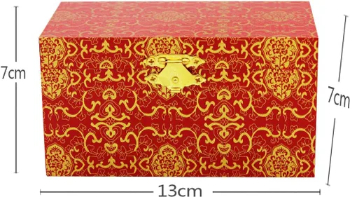 Miniatura 3 de BRABUD TQZDBS030 - Bolas chinas de estrés para la salud de Baoding de mármol naranja en piedra natural con caja