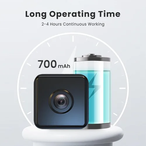 Miniatura 3 de Mini cámara inalámbrica de seguridad 2026 con WiFi para el hogar pequeño 1080P HD Micro Magnetic Nanny Cam con detección de movimiento, gran
