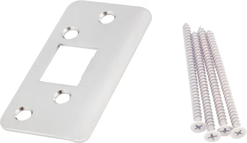 Miniatura 4 de Stone Harbor Hardware Jamb Saver Strike Plato, 1-7/8" x 3-5/8", 2-1/4" de centro a centro, latón antiguo