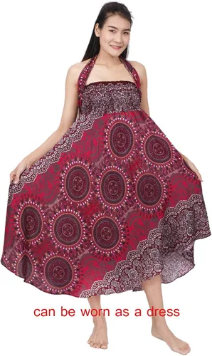 Miniatura 6 de Banjamath Falda larga estilo bohemio gitano bohemio hippie para mujer
