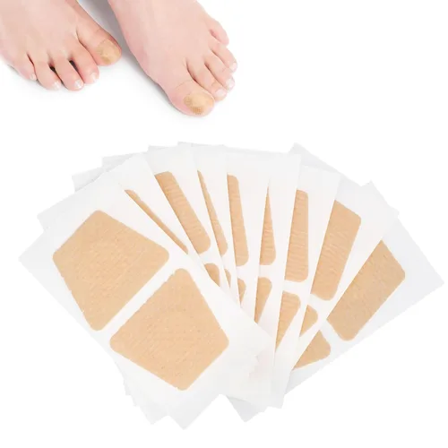 100 parches de uñas, tiras de aspecto de uñas de 8 horas durante la noche, extra adhesivas, calcomanías de lactancia diaria