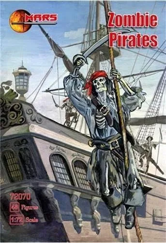 Miniatura 2 de Mars Figures 72070-1/72 Kit de modelado de plástico a escala Zombie Pirates, kit