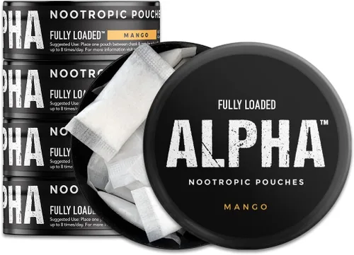Miniatura 12 de Bolsas Nootrópicas Alpha Fuel Completamente Cargadas (Wintergreen Fuel) - Bolsas de Energía Nootrópicas con Cafeína, Alpha GPC, Tirosina, Taurina