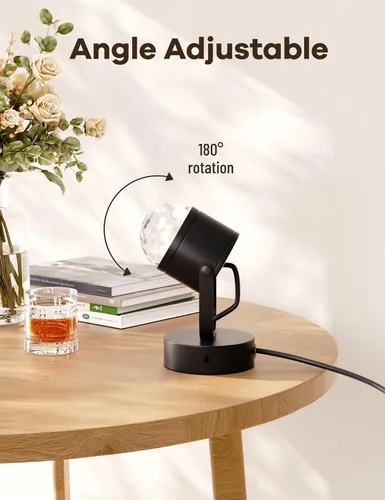 Miniatura 2 de Joyzy Lámpara de Mesa de Ondas Oceánicas Dinámicas Enchufable, Proyector de Luz Nocturna de Ondas de Agua para Habitación, Fiesta, Decoración