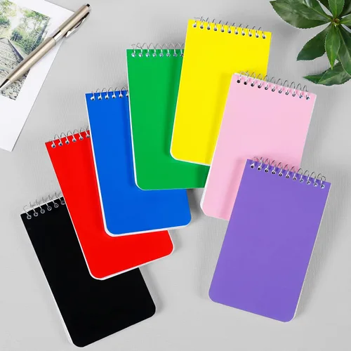 Miniatura 6 de Cuadernos pequeños, cuaderno de bolsillo de 3 x 5, bloc de notas en espiral, bloc de notas para oficina, hogar, escuela, papel rayado a rayas