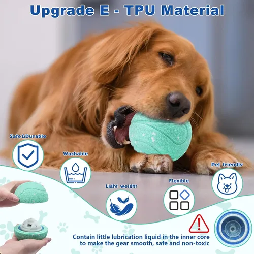 Miniatura 2 de Magicorange Juguetes interactivos para perros, juguetes automáticos de bolas rodantes para perros, pelotas de tenis con efecto rodante para perros
