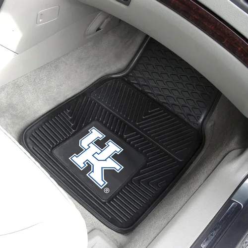 Miniatura 2 de FANMATS 8784 Kentucky Wildcats - Juego de 2 alfombrillas de vinilo resistentes para automóvil, primera fila, protección para todo tipo de clima