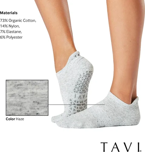 Miniatura 22 de TAVI - Calcetines de agarre inteligente para mujer, pilates, pantuflas, yoga y ballet, barre