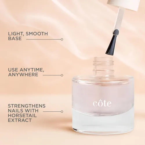 Miniatura 4 de Cote Beauty - Capa base fortalecedora de uñas, suaviza las uñas con extracto de cola de caballo, vegano, libre de crueldad, capa base fortalecedora