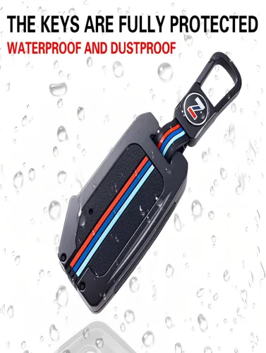 Miniatura 3 de para Kia Funda para Llavero de Llave de Metal Carcasa de Llave Inteligente Compatible para Soul Telluride Cerato Forte K5 (KAC-Negro)