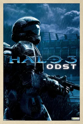 Miniatura 14 de Trends International aureola: ODST - Póster de pared de arte clave, 14.725 "x 22.375", versión enmarcada de madera de granero