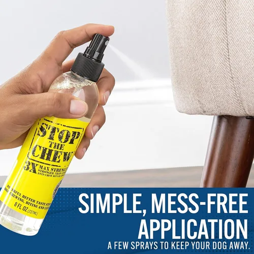 Miniatura 8 de Spray profesional anti mascadas para perros y cachorros, sin alcohol, disipador amargo más poderoso, 8 onzas