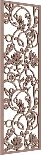 Miniatura 126 de 9 3/8"W x 24 3/8"H x 1/4"T Caspio Decorativos Paneles De Pared De Madera De Calado, Roble Rojo rojo (Red Oak)
