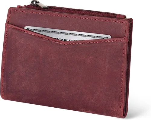Miniatura 15 de Oak Leathers Cartera de cuero para mujer – Monedero pequeño RFID para tarjetas de crédito y soporte de identificación para damas, regalo